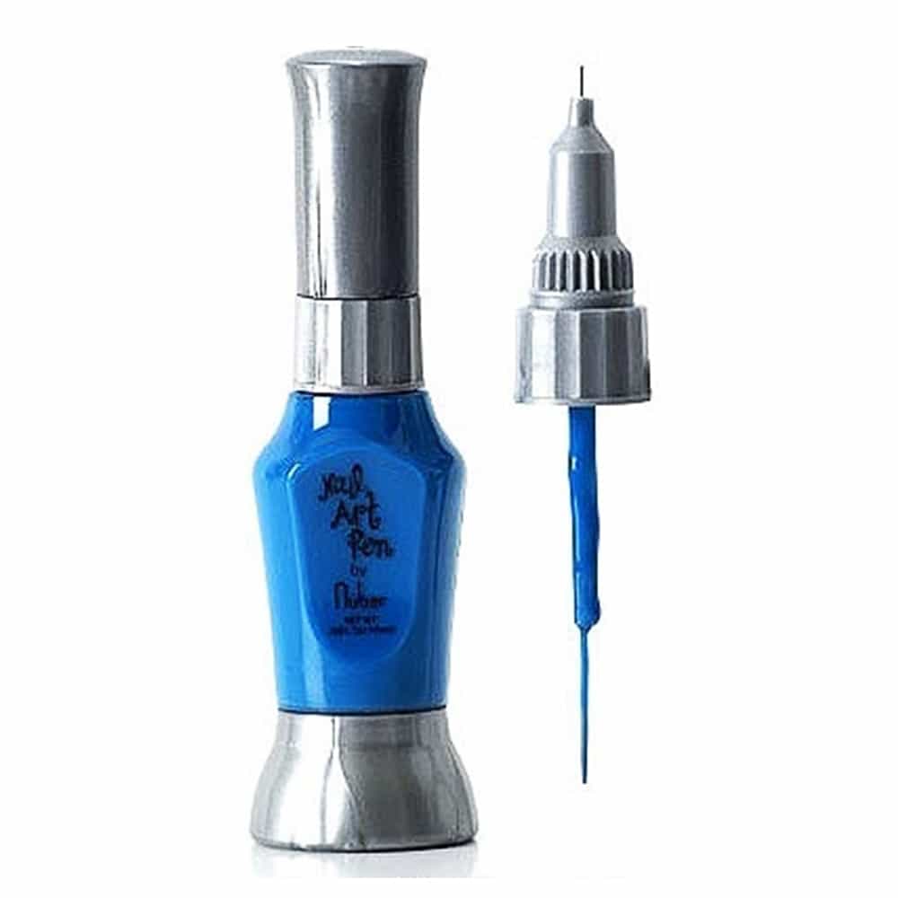 White Smoke Nubar Nail Art Pen Neon Blue NAP121