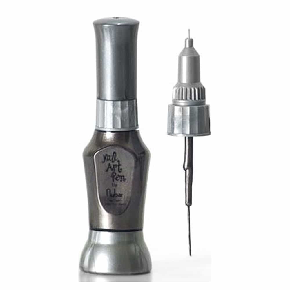 White Smoke Nubar Nail Art Pen Black Chrome NAP164