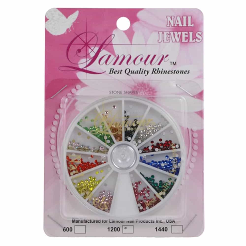 Gray Lamour Rhinestones Crystal 1200pcs - Multi Colors SS6