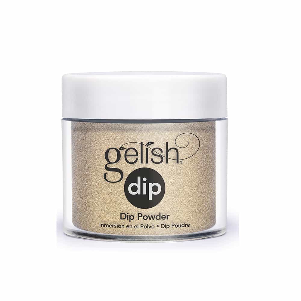 White Smoke Gelish Dip Powder 23g/0.8oz - Gilded In Gold 1610374
