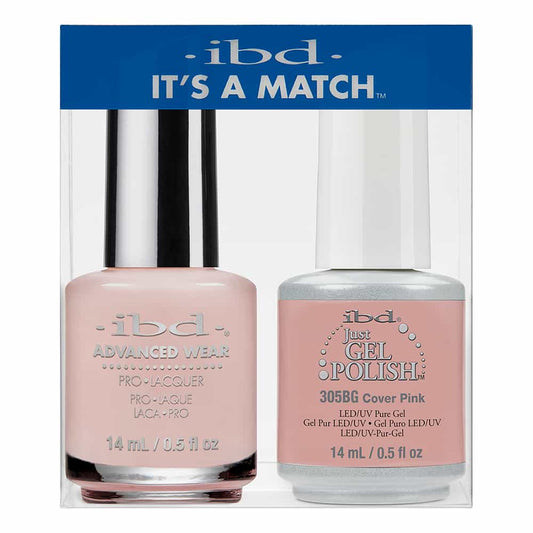 Lavender IBD Just Gel Polish It's A Match - Cover Pink 305BG/32919
