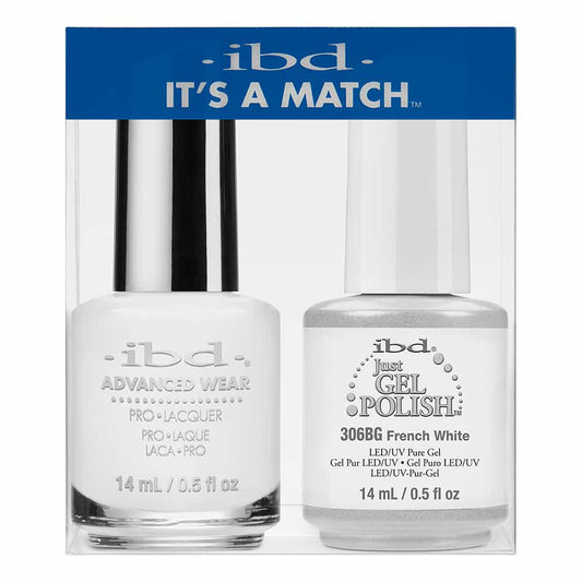 Lavender IBD Just Gel Polish It's A Match - French White 306BD/32920