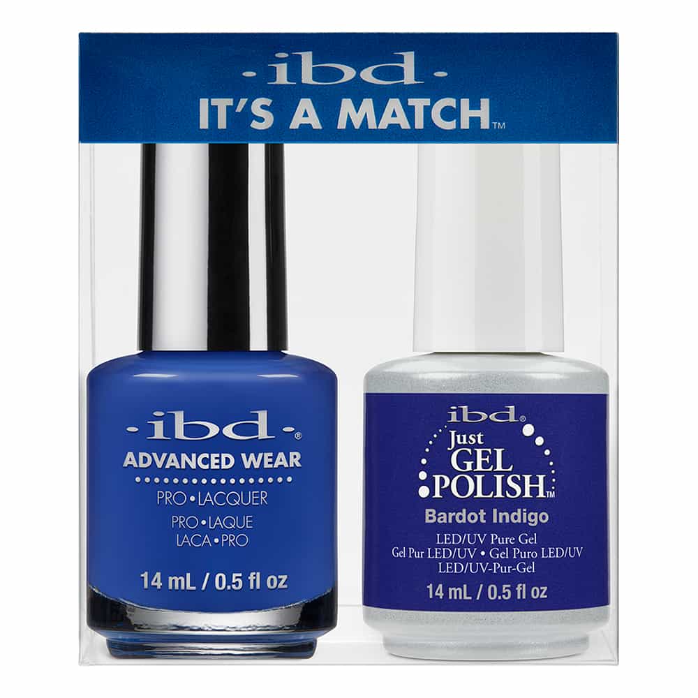 Lavender IBD Just Gel Polish It's A Match - Bardot Indigo 172BD/79869