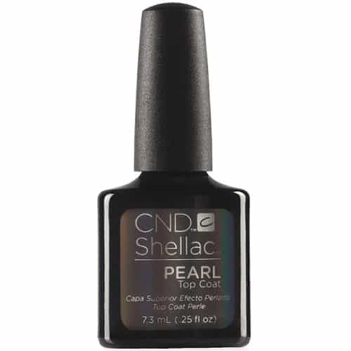 White Smoke CND Shellac Pearl Top Coat 0.25 fl oz/7.3ml - 91730