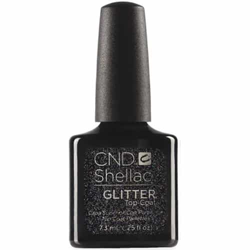 White Smoke CND Shellac Glitter Top Coat 0.25 fl oz/7.3 ml - 91732