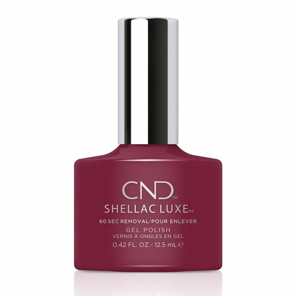 White Smoke CND Shellac Luxe Rouge Rite 0.42 fl oz