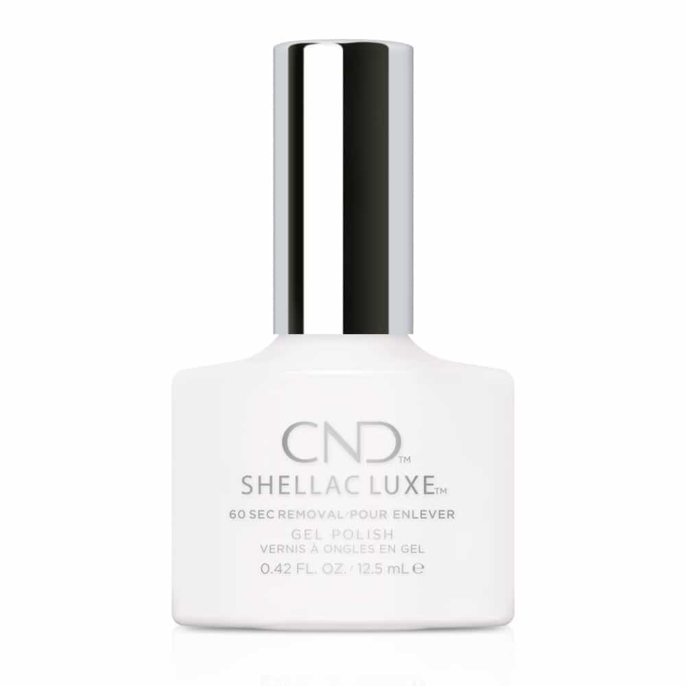 White Smoke CND Shellac Luxe Cream Puff 0.42 fl oz