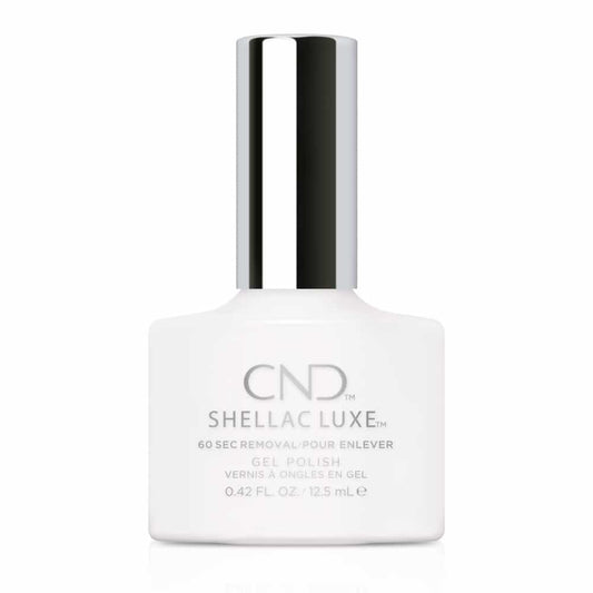White Smoke CND Shellac Luxe Cream Puff 0.42 fl oz