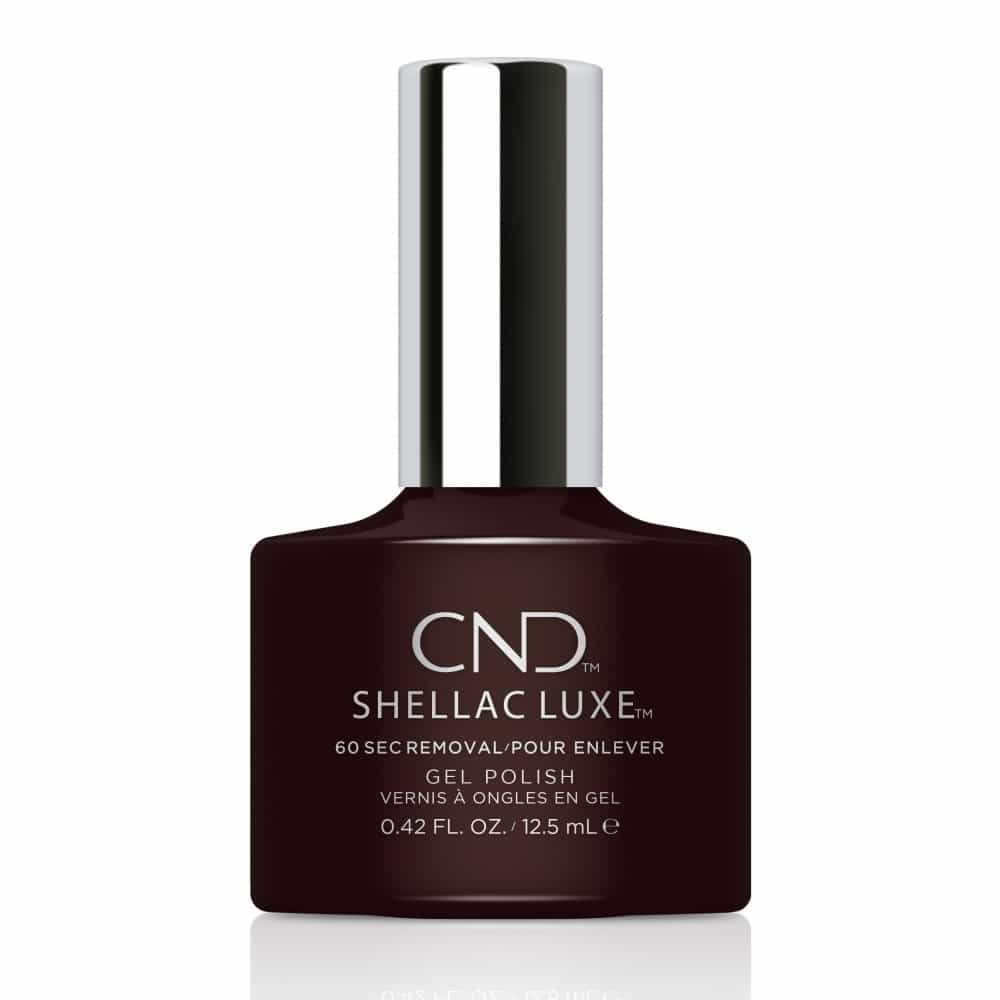 White Smoke CND Shellac Luxe Dark Dahlia 0.42 fl oz