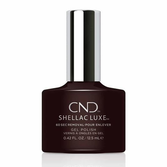 White Smoke CND Shellac Luxe Dark Dahlia 0.42 fl oz