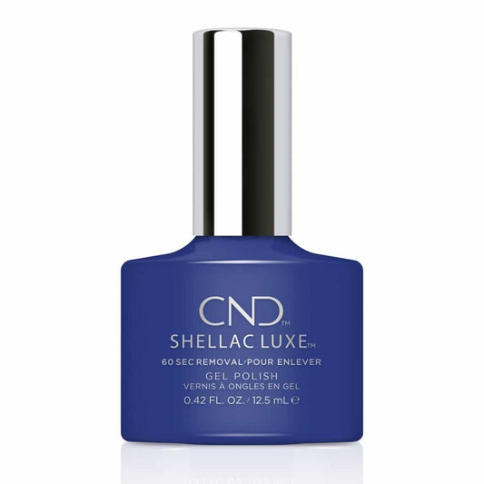 White Smoke CND Shellac Luxe Blue Eyeshadow 0.42 fl oz