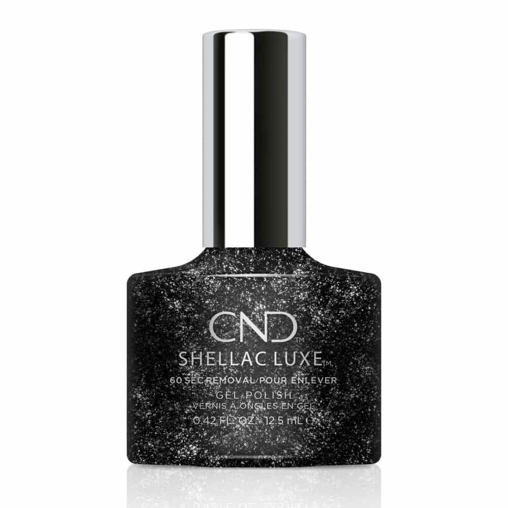 White Smoke CND Shellac Luxe Dark Diamonds 0.42 fl oz