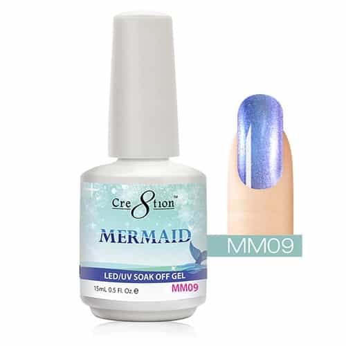 White Smoke Cre8tion Mermaid LED/UV Soak Off Gel 0.5 fl oz/15ml - MM09