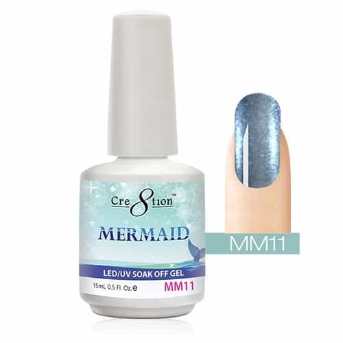 White Smoke Cre8tion Mermaid LED/UV Soak Off Gel 0.5 fl oz/15ml - MM11