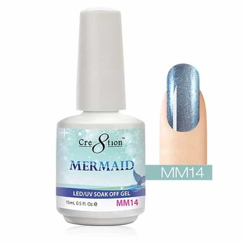 White Smoke Cre8tion Mermaid LED/UV Soak Off Gel 0.5 fl oz/15ml - MM14