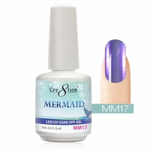 White Smoke Cre8tion Mermaid LED/UV Soak Off Gel 0.5 fl oz/15ml - MM17