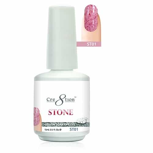 White Smoke Cre8tion Stone LED/UV Soak Off Gel 0.5 fl oz/15ml - ST01