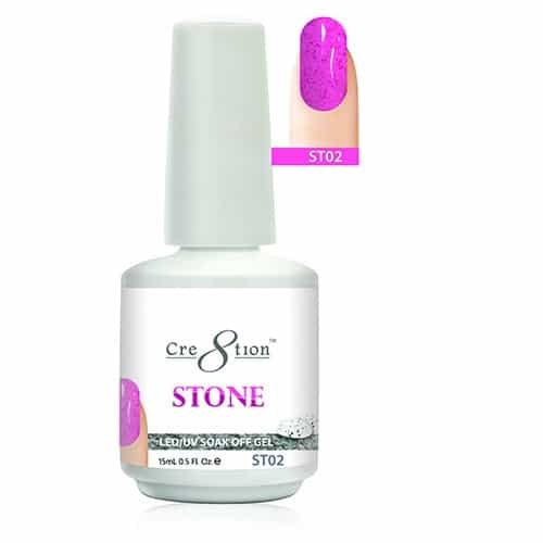 White Smoke Cre8tion Stone LED/UV Soak Off Gel 0.5 fl oz/15ml - ST02