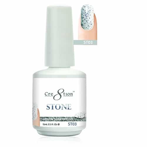 White Smoke Cre8tion Stone LED/UV Soak Off Gel 0.5 fl oz/15ml - ST03