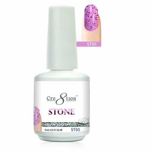 White Smoke Cre8tion Stone LED/UV Soak Off Gel 0.5 fl oz/15ml - ST05