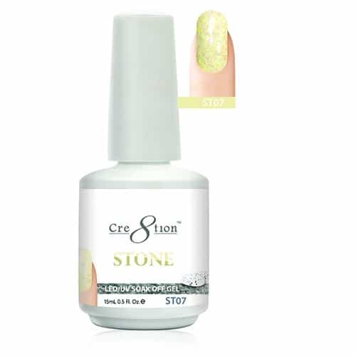 White Smoke Cre8tion Stone LED/UV Soak Off Gel 0.5 fl oz/15ml - ST07