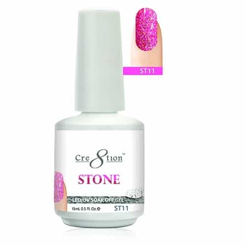 White Smoke Cre8tion Stone LED/UV Soak Off Gel 0.5 fl oz/15ml - ST11
