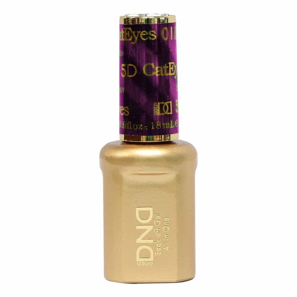 White Smoke DND Soak Off Gel 5D CatEyes Abyssinian 0.6 oz 18ml