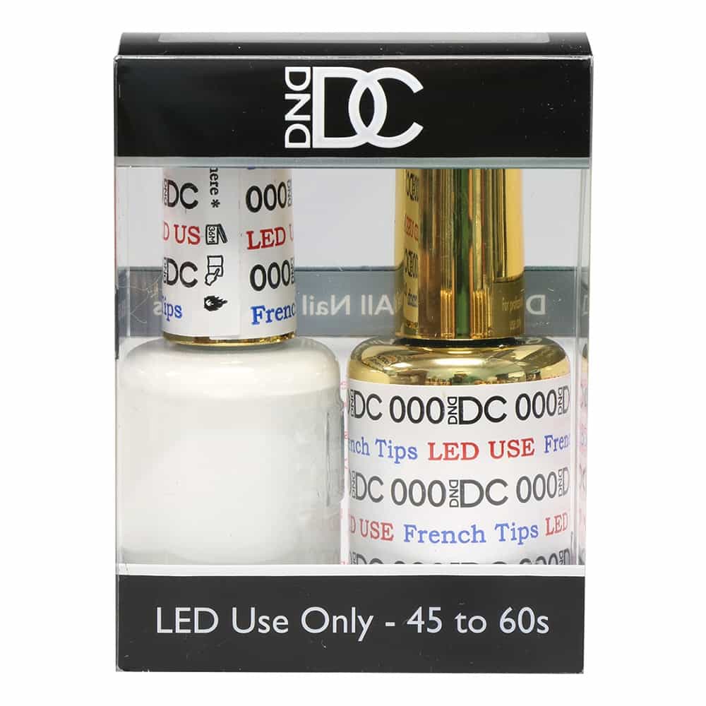 Lavender Daisy Soak Off Gel UV LED French Tips DC000