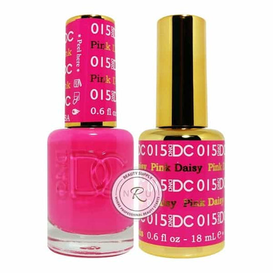 White Smoke Daisy Soak Off Gel - Pink Daisy - DC015