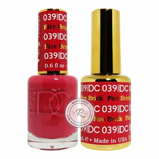 White Smoke Daisy Soak Off Gel - Fire Brick - DC039