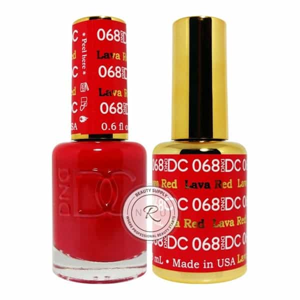 White Smoke Daisy Soak Off Gel - Lava Red - DC068