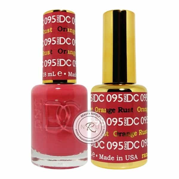 White Smoke Daisy Soak Off Gel - Orange Rust - DC095