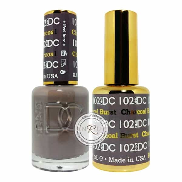 White Smoke Daisy Soak Off Gel - Charcoal Burst - DC102