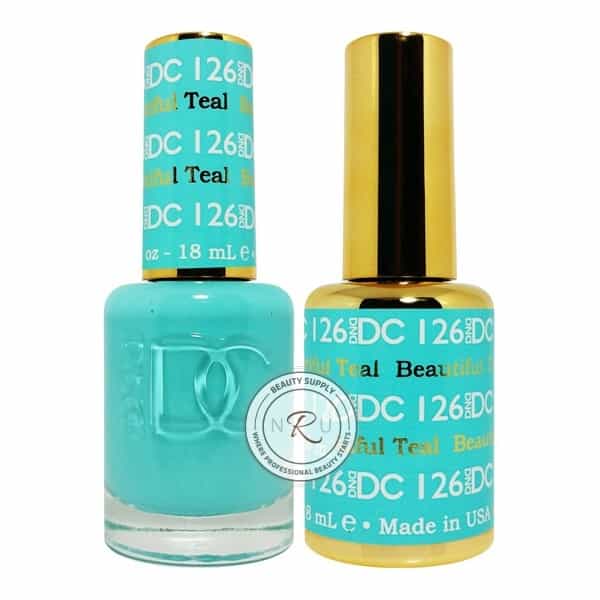White Smoke Daisy Soak Off Gel - Beautiful Teal - DC126