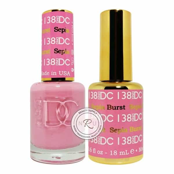 White Smoke Daisy Soak Off Gel - Sepia Burst - DC138