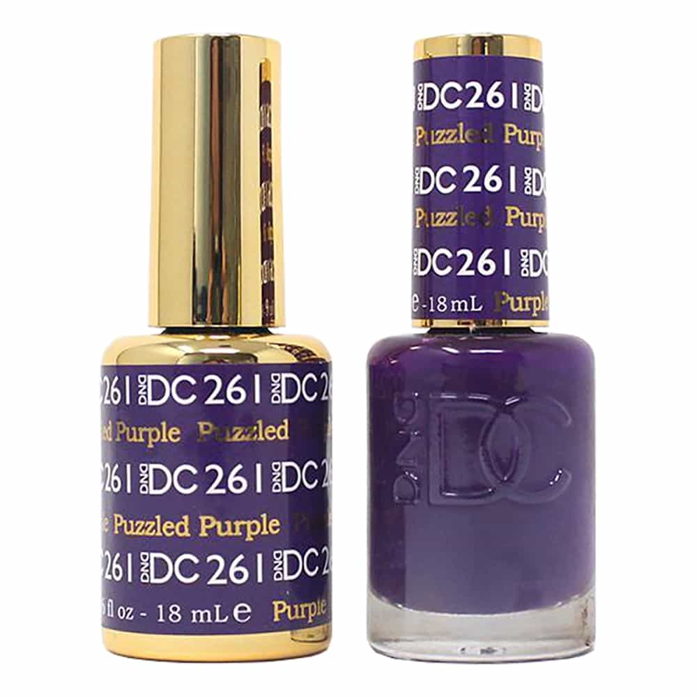 White Smoke Daisy Soak Off Gel - Puzzled Purple DC261