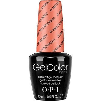 ¿Está torcido el gelcolor OPI Mai Tai? 0.5 fl oz GC H68
