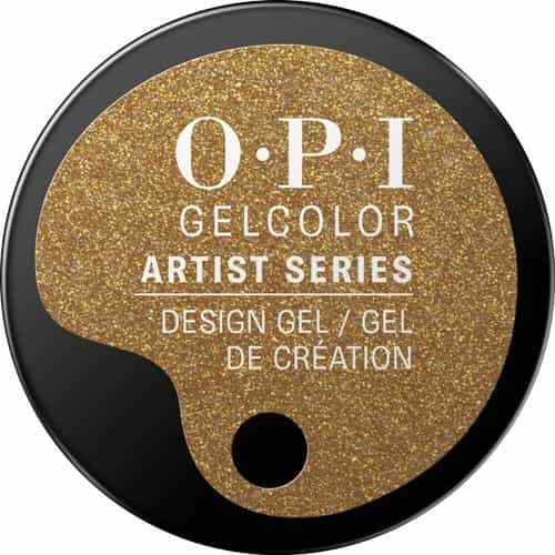 White Smoke OPI Gelcolor A/S You Gotta Gold On Me! 4g/0.21 oz GP 024