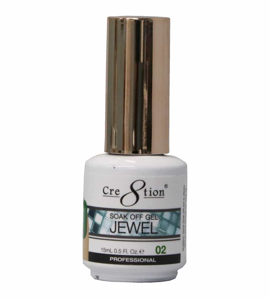 White Smoke Cre8tion Soak Off Gel Jewel 02