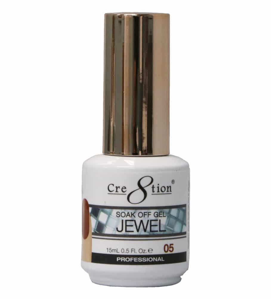 White Smoke Cre8tion Soak Off Gel Jewel 05
