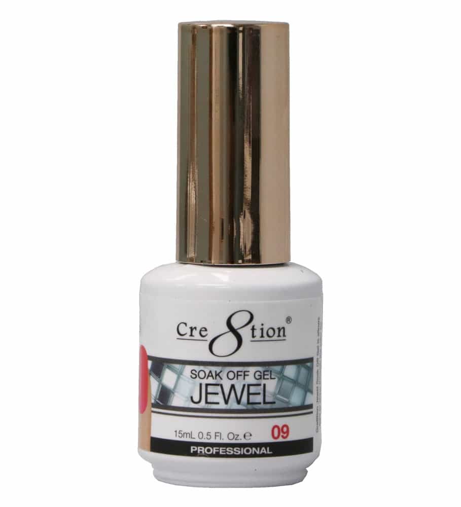 White Smoke Cre8tion Soak Off Gel Jewel 09