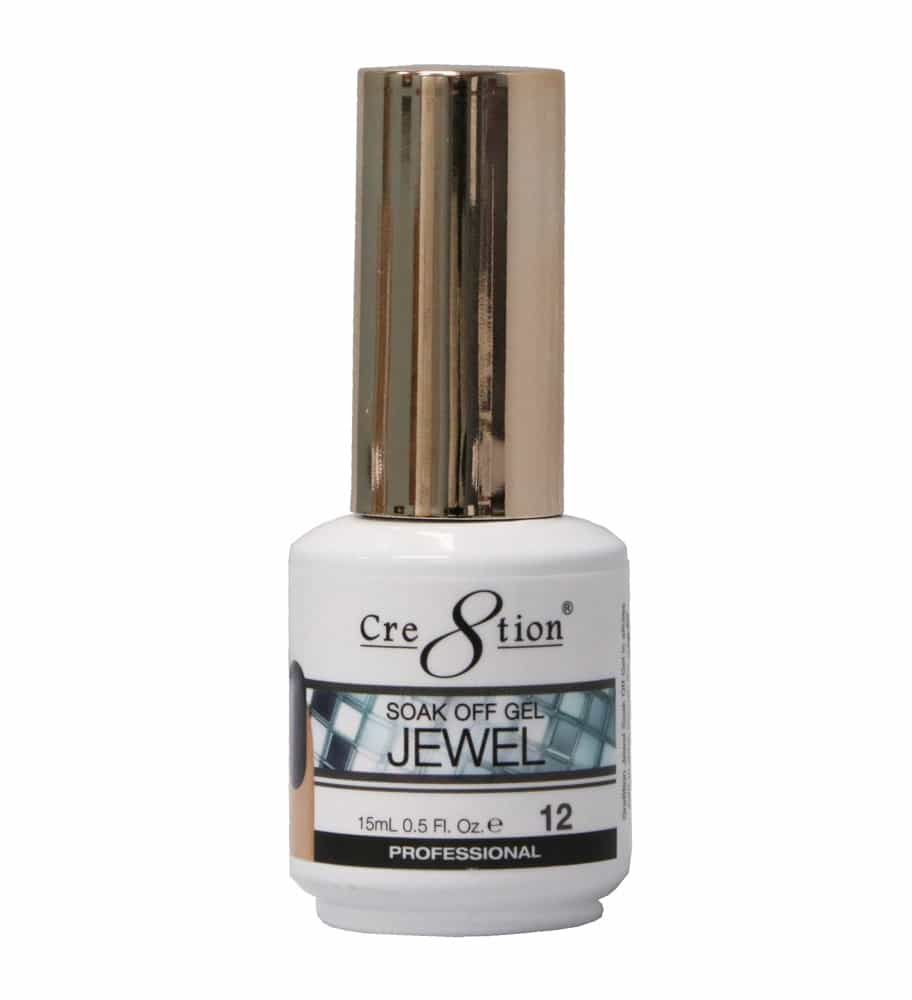 White Smoke Cre8tion Soak Off Gel Jewel 12
