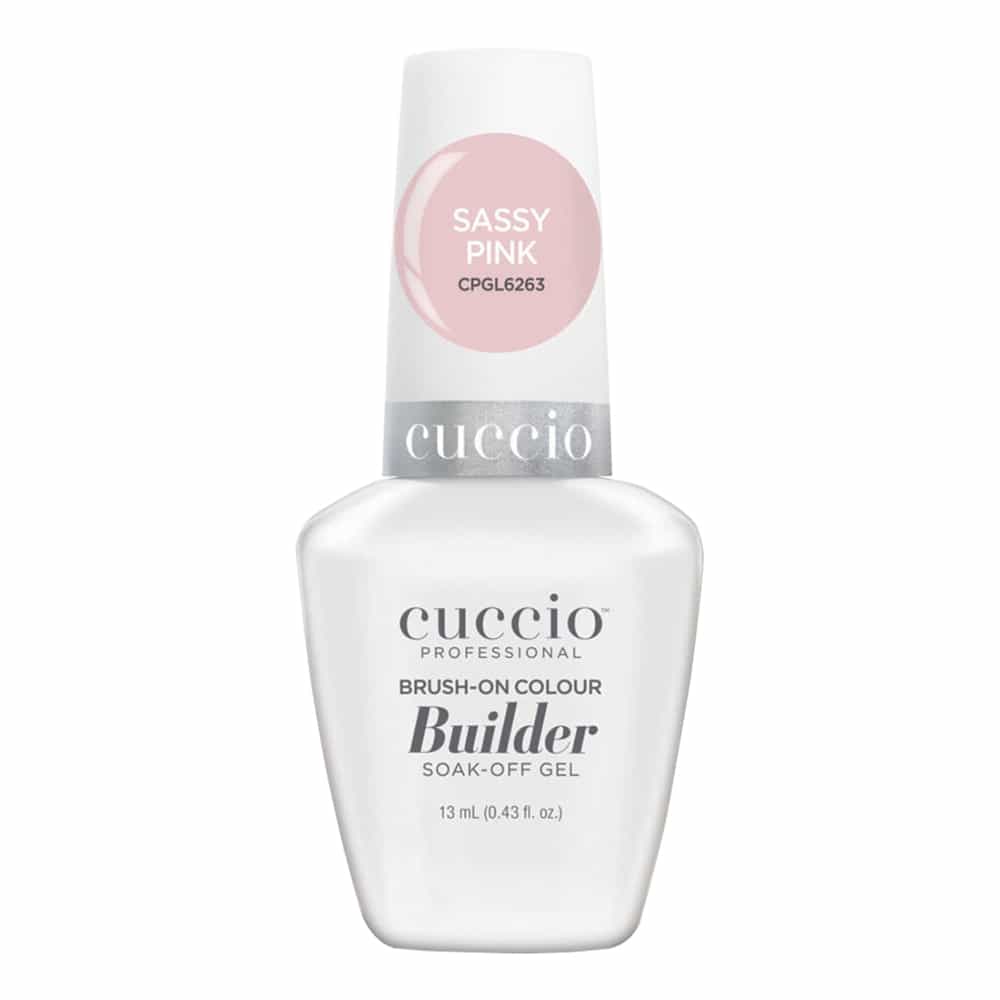 White Smoke Cuccio LED/UV Brush-On Builder 0.43 oz - Sassy Pink CPGL6263