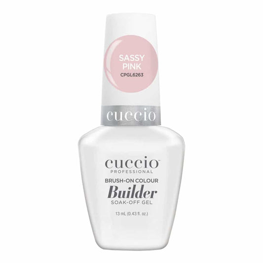 White Smoke Cuccio LED/UV Brush-On Builder 0.43 oz - Sassy Pink CPGL6263
