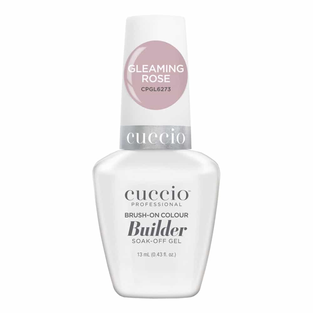 White Smoke Cuccio LED/UV Brush-On Builder 0.43oz-Gleaming Rose CPGL6273