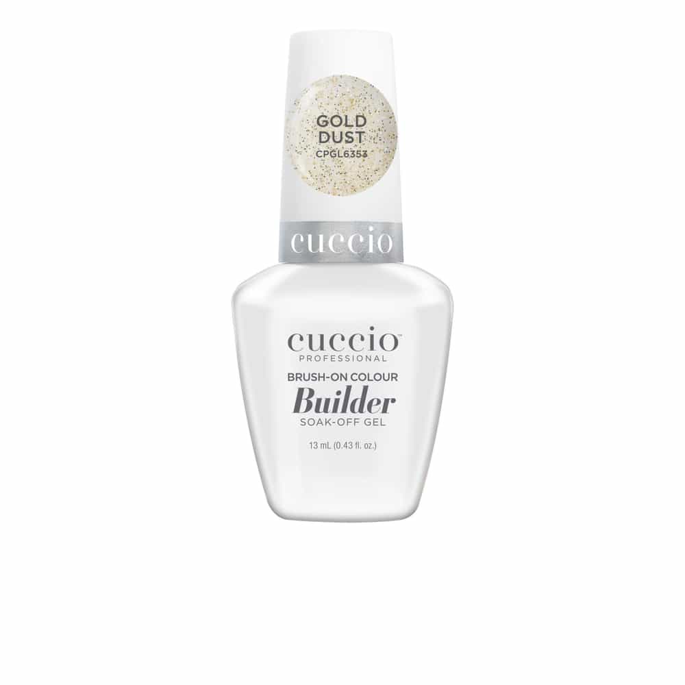 White Smoke Cuccio LED/UV Brush-On Builder 0.43 oz - Gold Dust CPGL6353