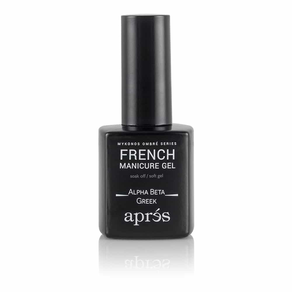 White Smoke Apres French Manicure Gel Ombre - Alpha Beta Greek AB-111