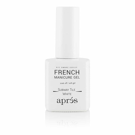Lavender Apres French Manicure Gel Ombre - Subway Tile White AB-130