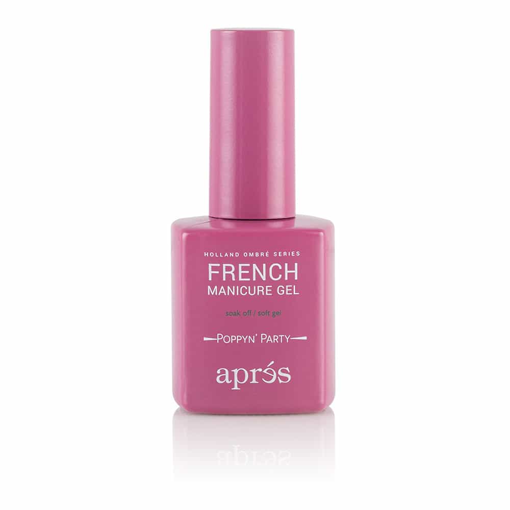 White Smoke Apres French Manicure Gel Ombre - Poppyn' Party AB-138