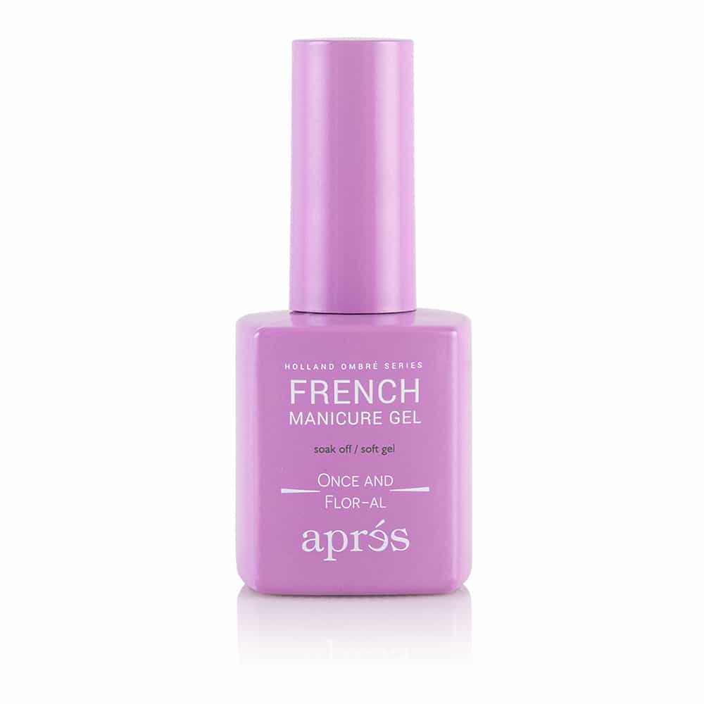 White Smoke Apres French Manicure Gel Ombre - Once And Flor-al AB-139
